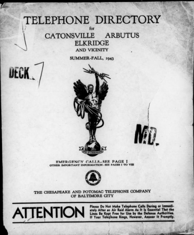 Catonsville Directory 1943 (Source).png