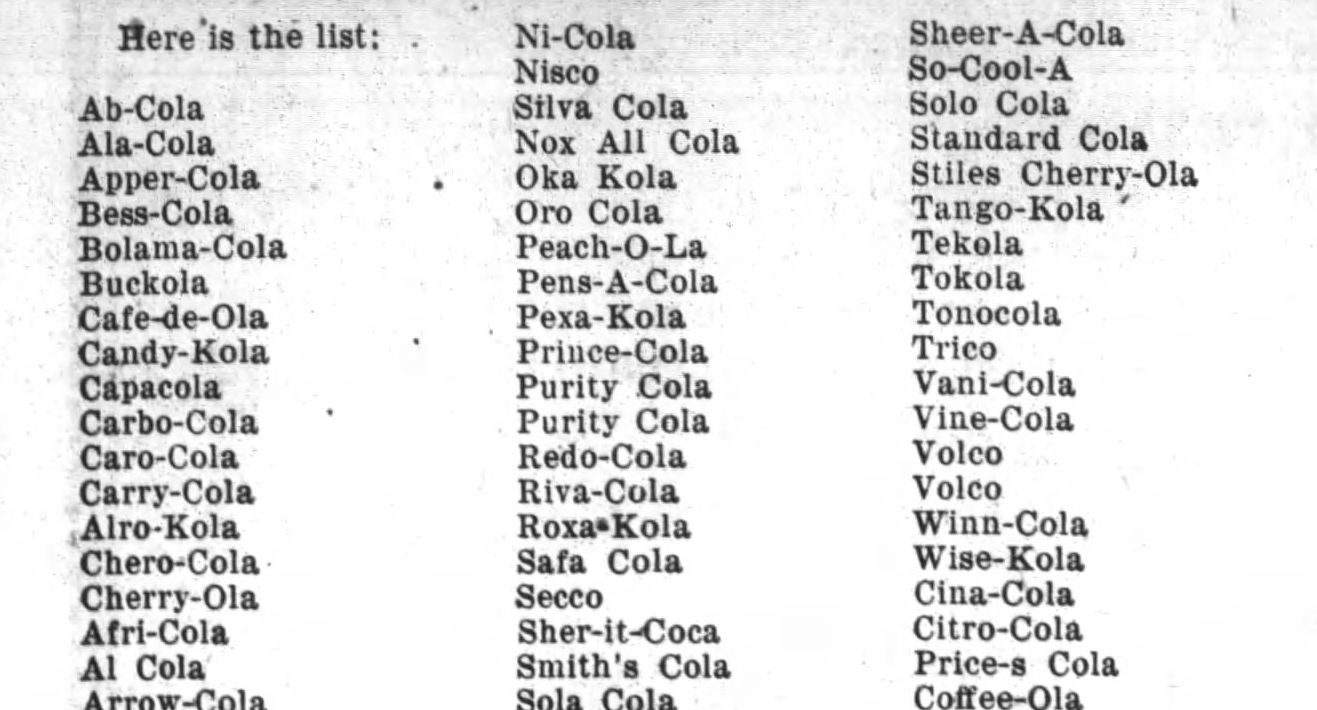 Coca Cola Ad Imatators The Monroe Journal N.C. August 15, 1919  3 (2).jpg