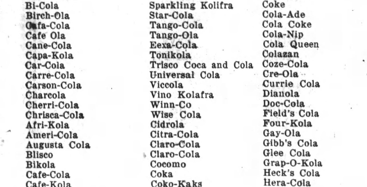 Coca Cola Ad Imatators The Monroe Journal N.C. August 15, 1919  4 (2).jpg