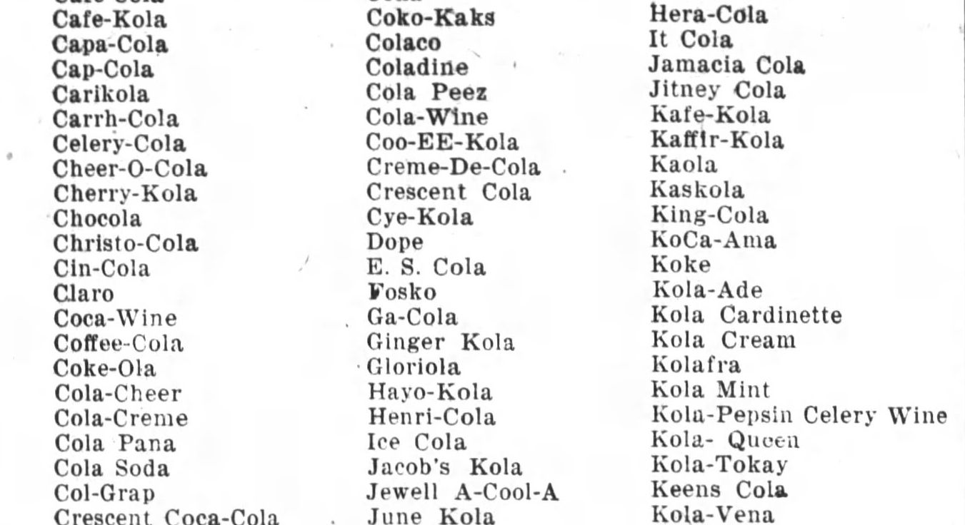 Coca Cola Ad Imatators The Monroe Journal N.C. August 15, 1919  5 (2).jpg