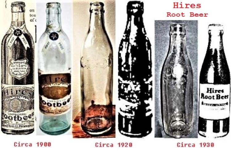 Hires Bottles circa 1900 to 1930.jpg