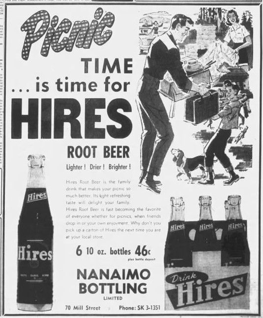 Hires-Nanaimo Bottling- Nanaimo Daily News, 31 May 1961, Wed, Page 5.jpg