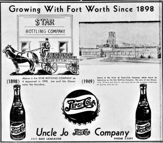 Joseph Glazer Uncle Jo_Fort_Worth_Star_Telegram_Texas_Sun__Oct_30__1949_.jpg
