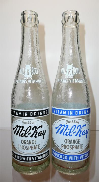 Details about   Vintage Mil-Kay Vitamin Drink Bottle ACL St Louis MO 