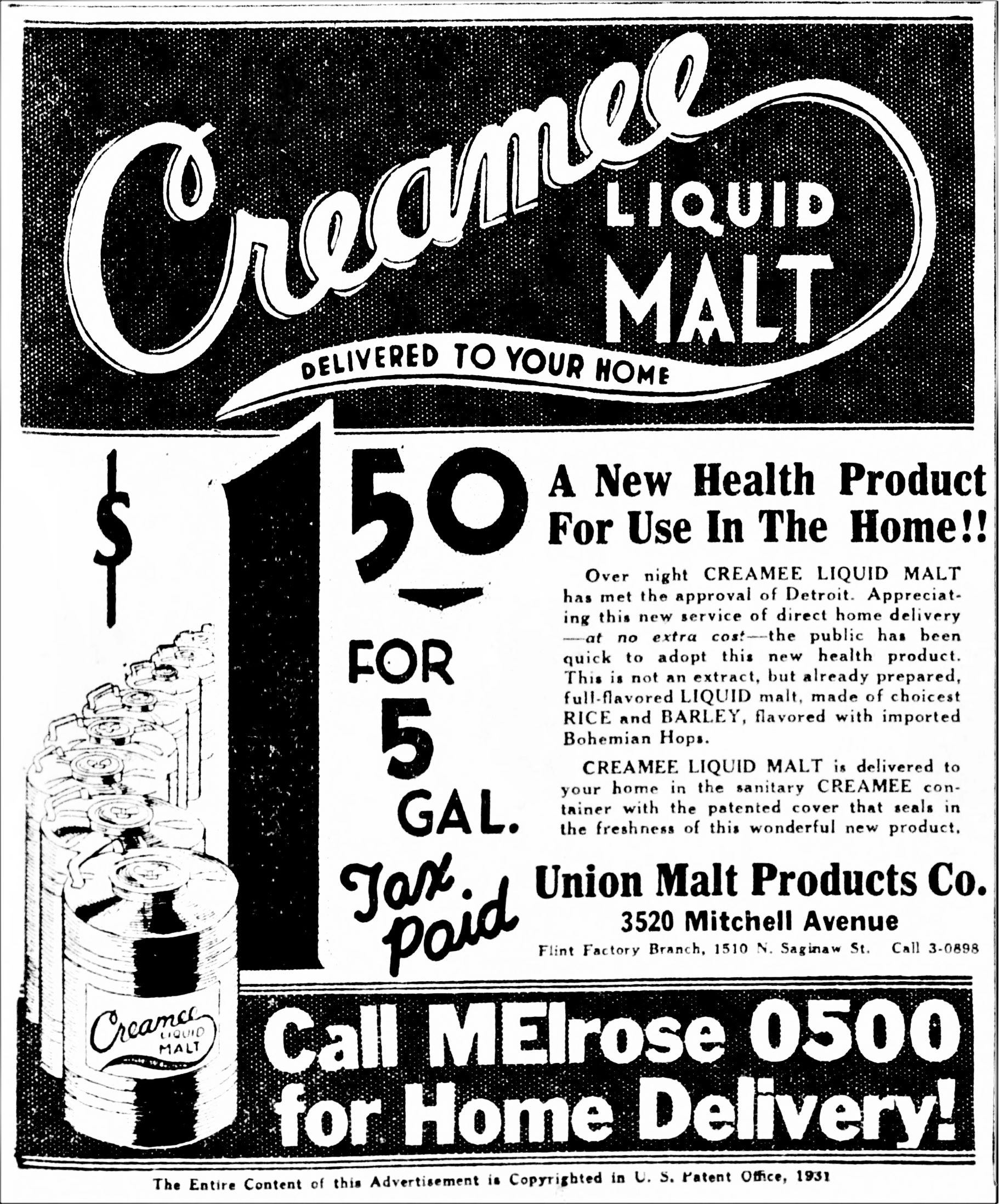 Union Malt Products Co Creamee_Detroit_Free_Press_Fri__Jul_31__1931.jpg