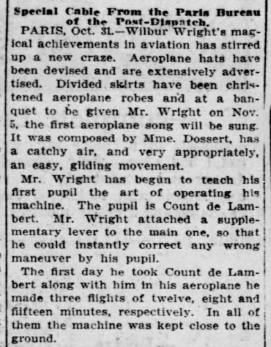 Hobble Skirt Wright Brothers St Louis Dispatch Nov 1, 1908 (3).jpg