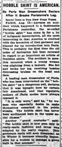 Hobble Skirt American NY Times Aug 14, 1910.jpg