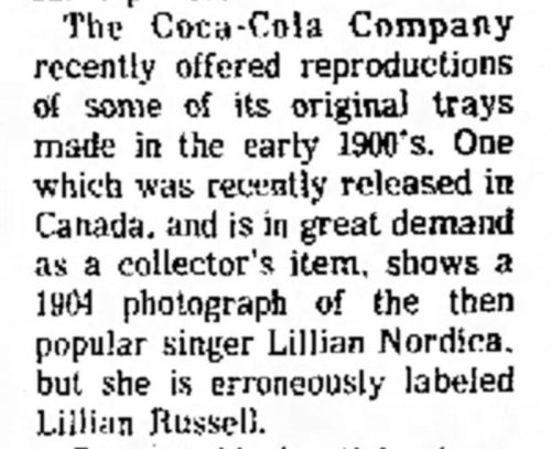 Coca Cola Lillian Nordica Tray 1975.jpg