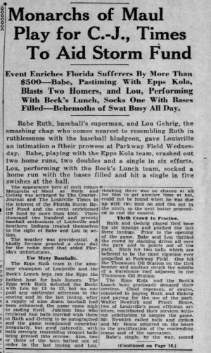 Epping Babe Ruth Courier Journal Louisville KY Oct 25, 1928 (1).jpg
