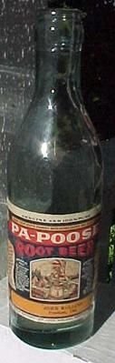 Pa Poose Root Beer Bottle Paper Label $25.00 with chip.jpg
