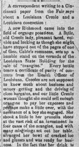Barq Orangine The Meridional Abbeville, Louisiana August 5, 1893 (2).jpg