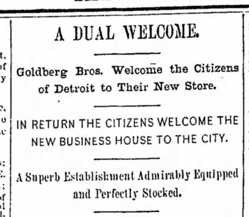 Vernor Goldberg Brothers Detroit Free Press April 2, 1892.jpg