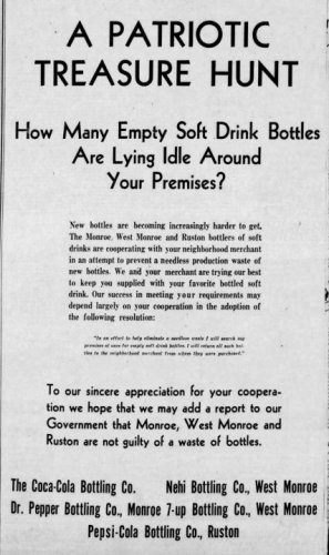 WWII Bottles Monroe Morning World Louisiana June 20, 1943 (2).jpg