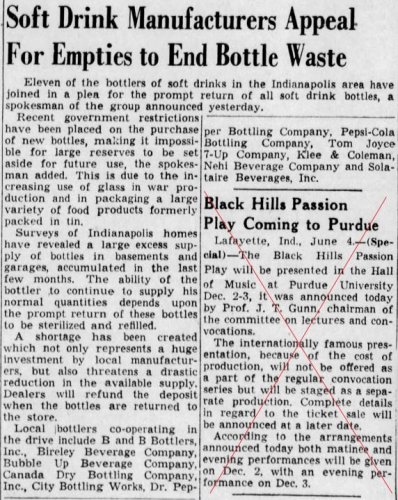 WWII Bottles The Indianapolis Star Indiana June 5, 1943 (3).jpg