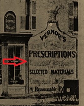 Vernor Drug Store Sign circa 1870 Arrow.jpg