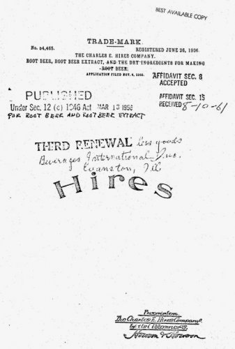 Hires 1906 Original Trademark Document Page One.jpg
