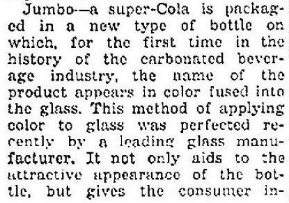 Jumbo Cola Article 1934.jpg