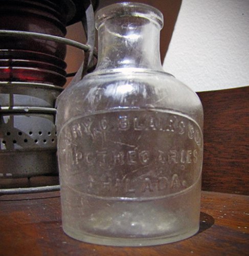 Henry C Blairs Sons druggist bottle.jpg