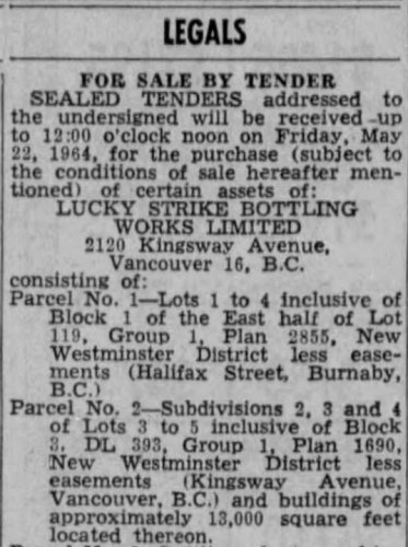 Lucky Strike-forclosure1-The Vancouver Sun, 02 May 1964, Sat, Main Edition, Page 54 -.jpg