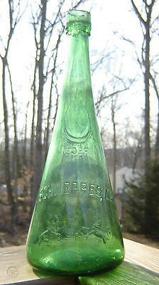 Schweppes Cone Shaped Bottle circa Late 1800s Green.jpg