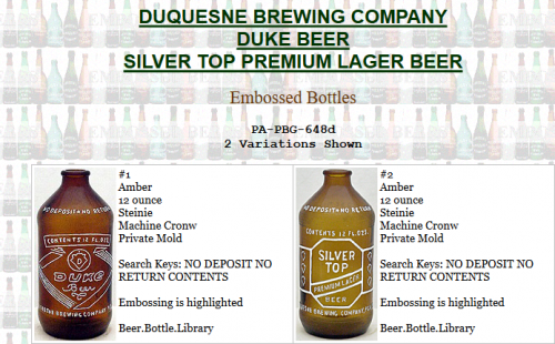 Screenshot_2020-08-27 DUQUESNE BREWING COMPANY DUKE BEER SILVER TOP PREMIUM LAGER BEER.png