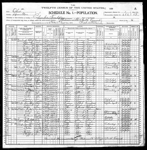 Henry Meinhardt, 1900 Census.jpg