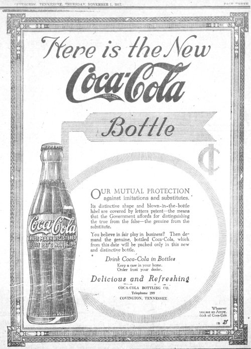 Coca Cola Printers Plate Ad 1917_The_Covington_Leader_Thu__Nov_1__1917_.jpg
