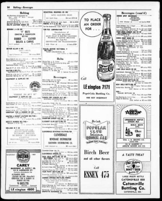 Frostie 1946 Baltimore Directory.png