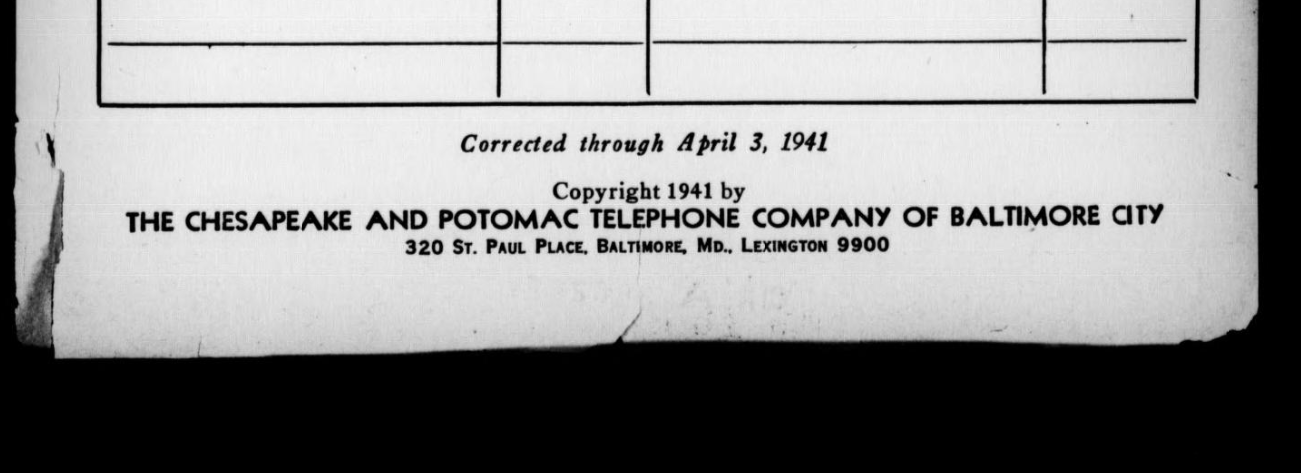 1941 Catonsville Directory Corrected April 1941.png