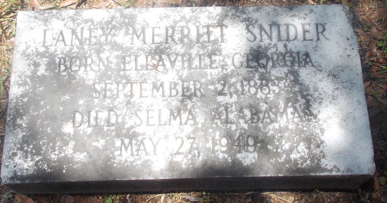Snider, Cemetery Marker.jpg