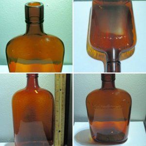 Old Overholt Antique Whiskey Bottle Flask