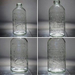1976 Anchor Hocking Thomas Jefferson Bicentennial Bottle (Clear)