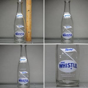 1965 Whistle Soda Bottle Connellsville