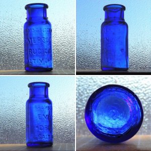 Emerson Bromo Seltzer Bottle Cobalt Blue Baltimore Maryland