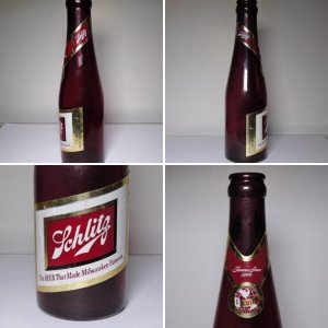 1950 Schlitz Royal Ruby Red Beer Bottle