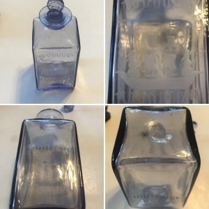 Help finding info about amethyst pontil etched bottle