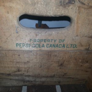 Small Niagara Dry crate, inside front/back panel marking