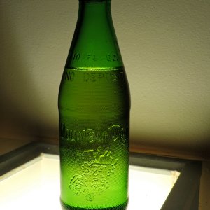 1967 Mountain Dew Soda Bottle- Rear View