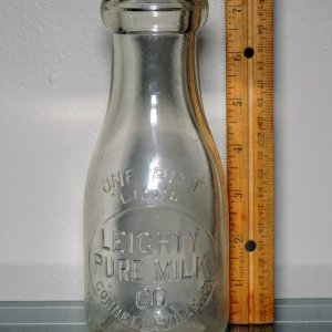 1934 Leighty Pure Milk Dairy Bottle (8)