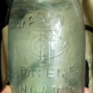 Pat. Nov. 30th 1858 Masons Jar