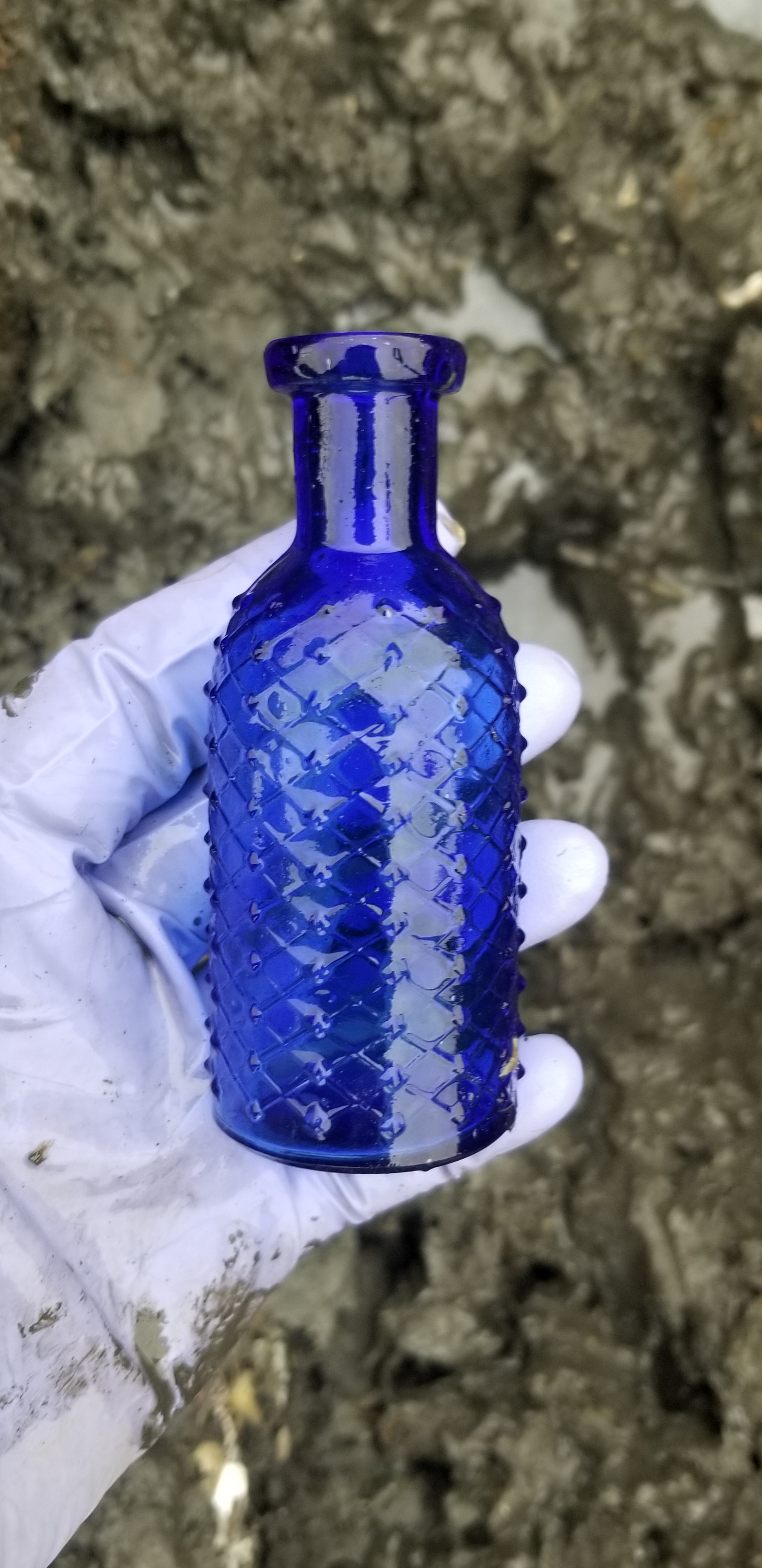 Cobalt Poison Bottle