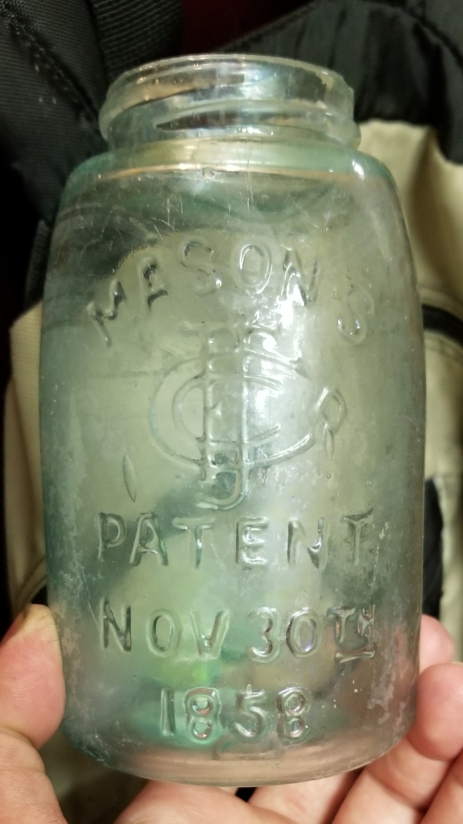 Pat. Nov. 30th 1858 Masons Jar