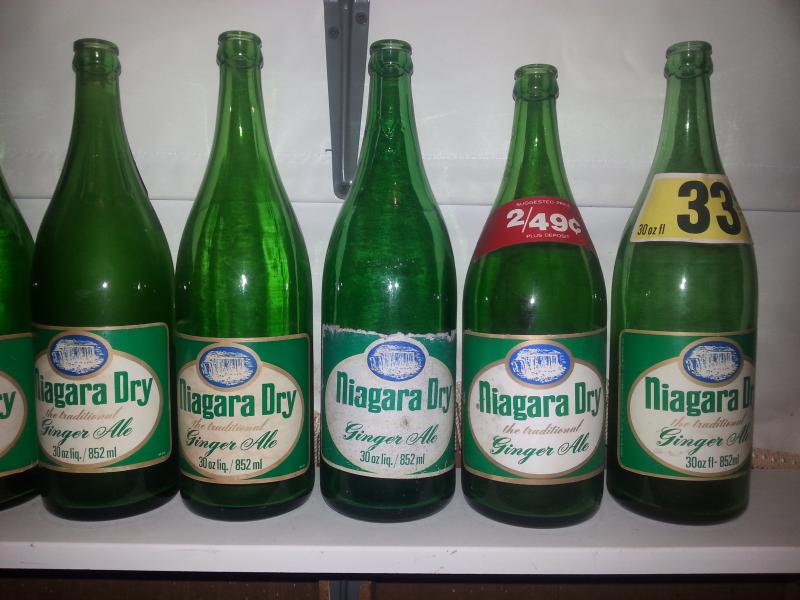 Some paper label variants of 30oz bottles.