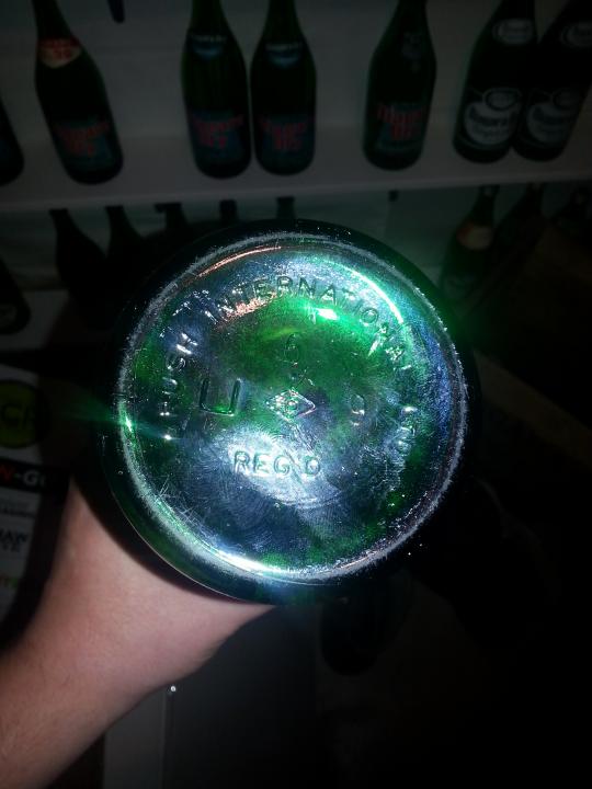 The bottom embossing of a Crush International Ltd. bottle